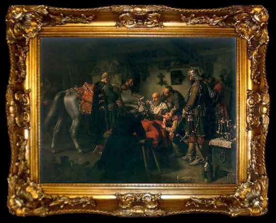 framed  Louis Leopold  Boilly The Death of Czarniecki, ta009-2